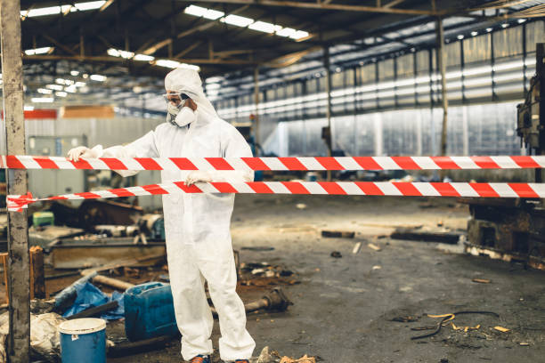 Professional Biohazard technician working in Brookings, OR